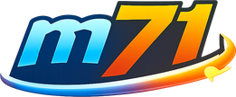 m71 ব্র্যান্ডের উষ্ণ বাদামি লোগো